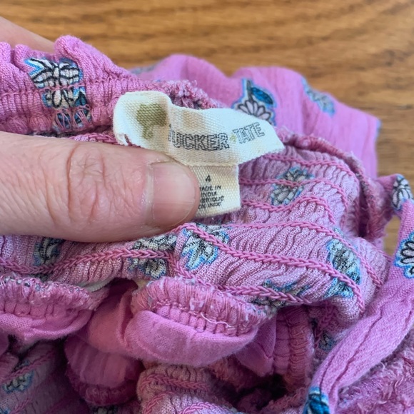 Tucker + Tate Purple Daisy Ruffled Summer Dress Girls 4T - Picture 7 of 9